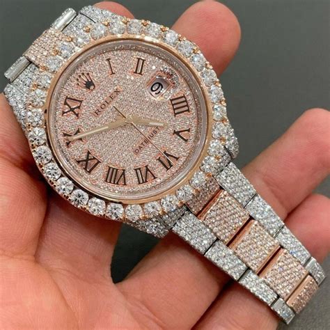 fake iced out rolex for sale|replica Rolex iced out.